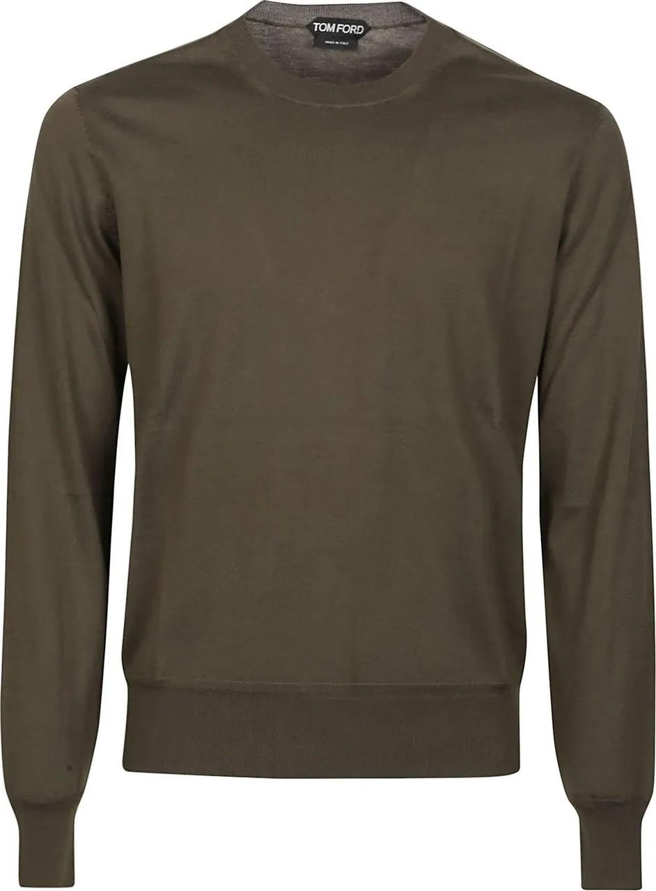 Thumbnail - Tom Ford - Long Sleeve Sweater Green - Größe 52 - grün