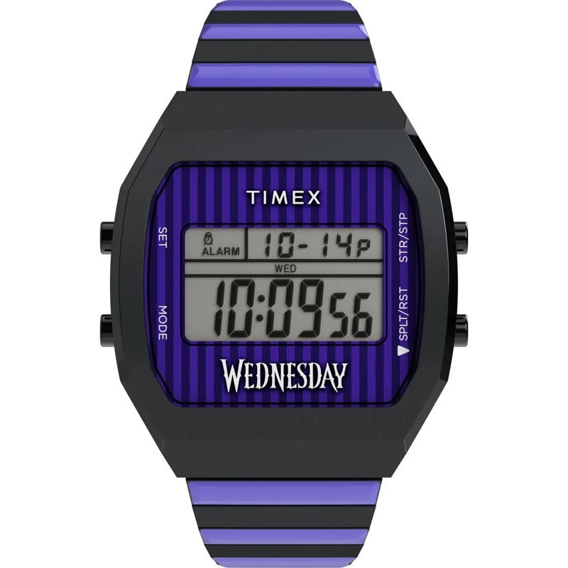 Timex Quarzuhr Quarz-Digitaluhr Timex X Wednesday T80 schwarz