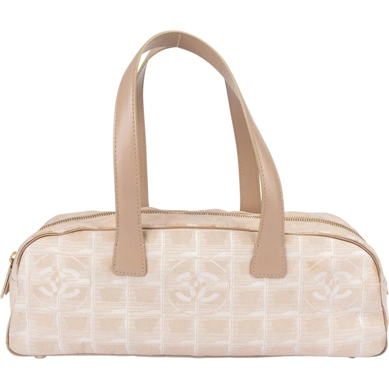 Chanel Sac à bandoulière Chanel Travel Line Monogram Handbag beige