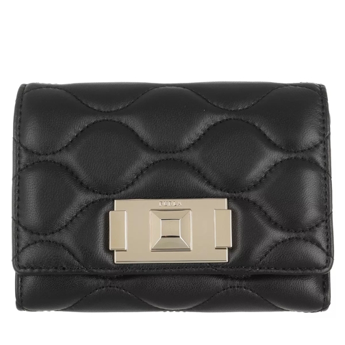Furla Furla Mimi' M Compact Wallet Nero Tri-Fold Portemonnaie