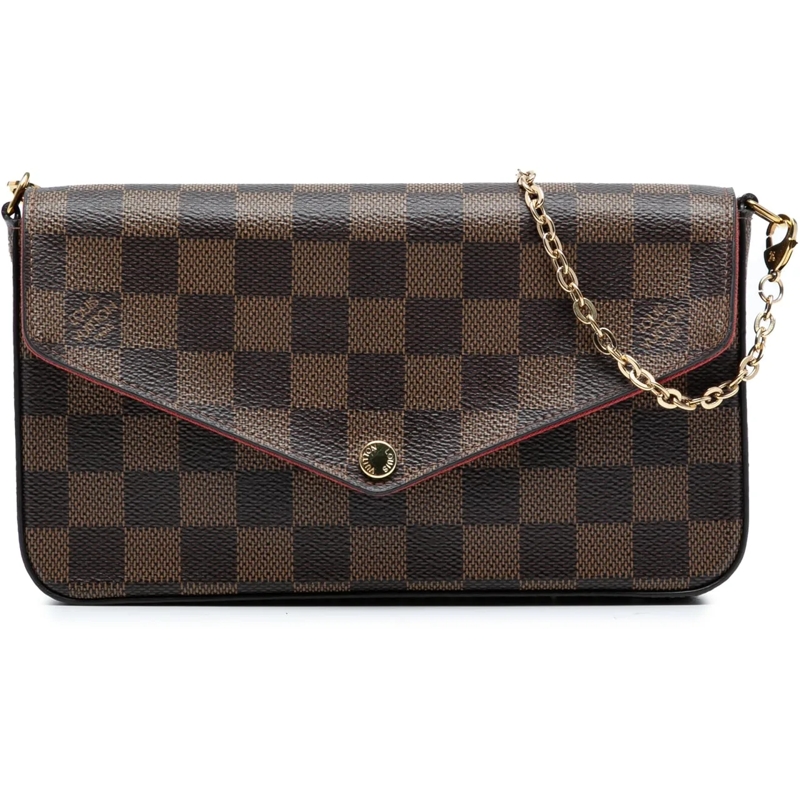 Louis Vuitton Schultertasche Damier Ebene Pochette Felicie braun