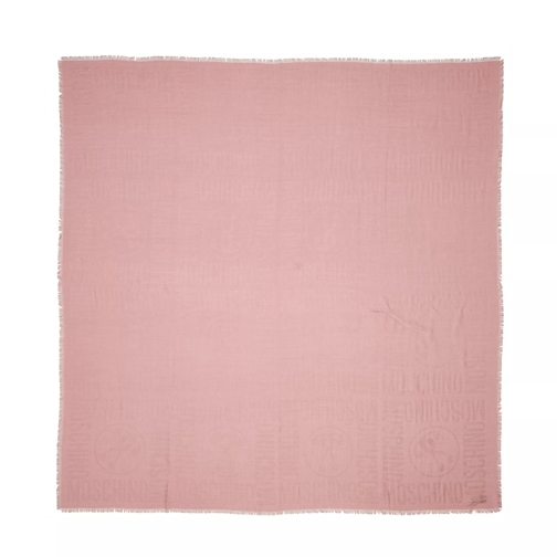 Moschino Scarf  140X140  cm Pink Wollen Sjaal