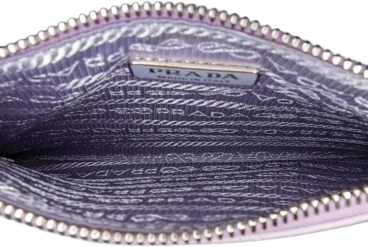 Thumbnail - Prada Shopper - Small Sequined Mesh Logo Tote - Gr. unisize - in Lila - für Damen