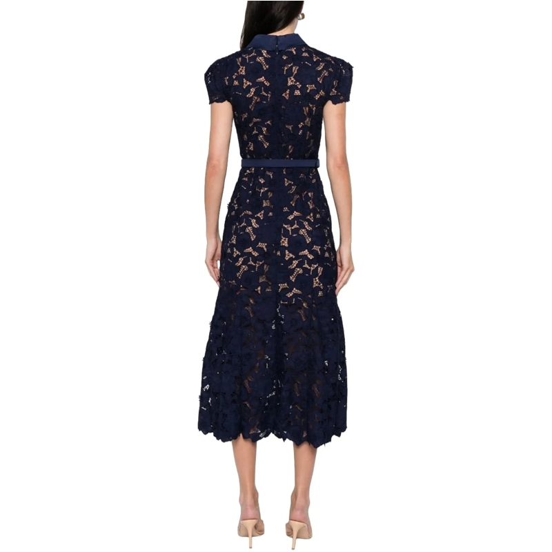 Self Portrait Maxikleid Dresses Blu dunkelblau(Image 2)