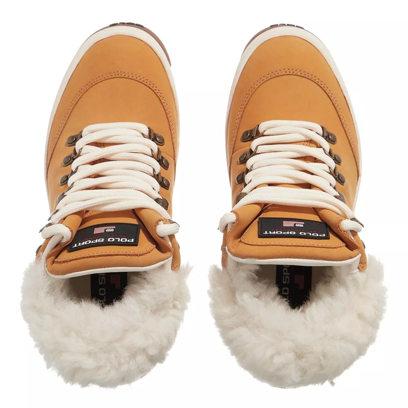 Polo Ralph Lauren Winterboots Sneakers High Top Lace Wheat(Image 4)
