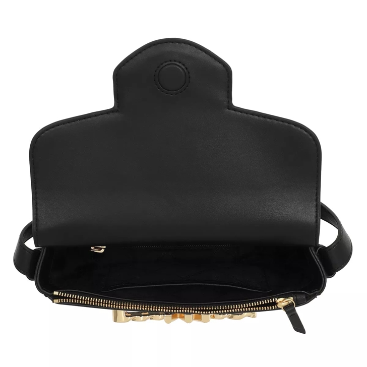 Michael kors black saddle bag deals