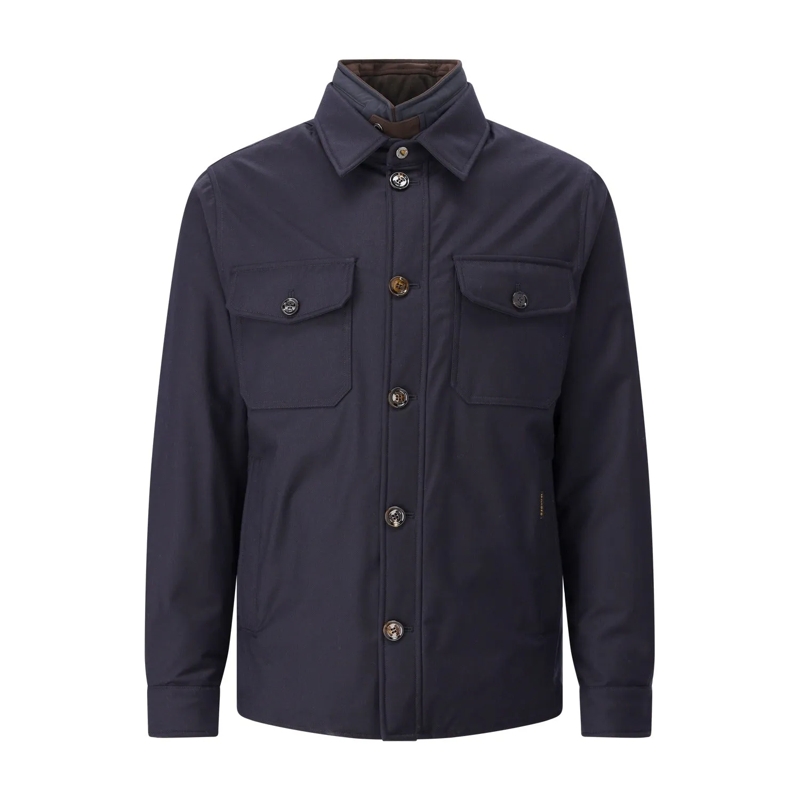 Moorer  Kurzmantel Duino mit gestepptem Innenfutter Dunkelblau