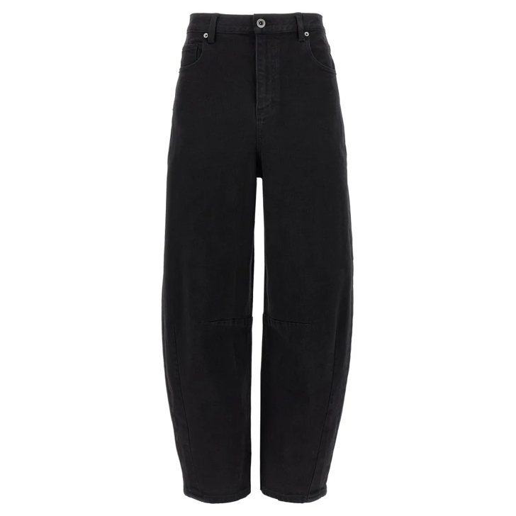 デニム・ジーパン SELF PORTRAIT 'Black Barrel Leg' jeans (PF25827PB BLACK) Black Barrel Leg Jeans (self-portrait/ジーンズ) | self