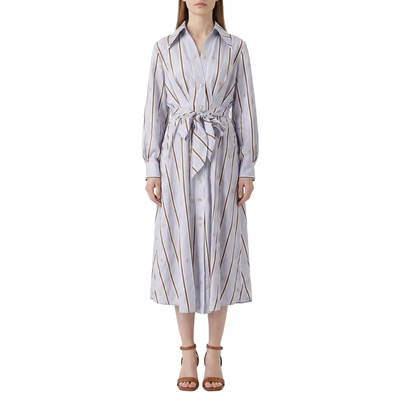Zimmermann Maxi-jurk Midikleid Tuck aus Seide blau(Image 2)