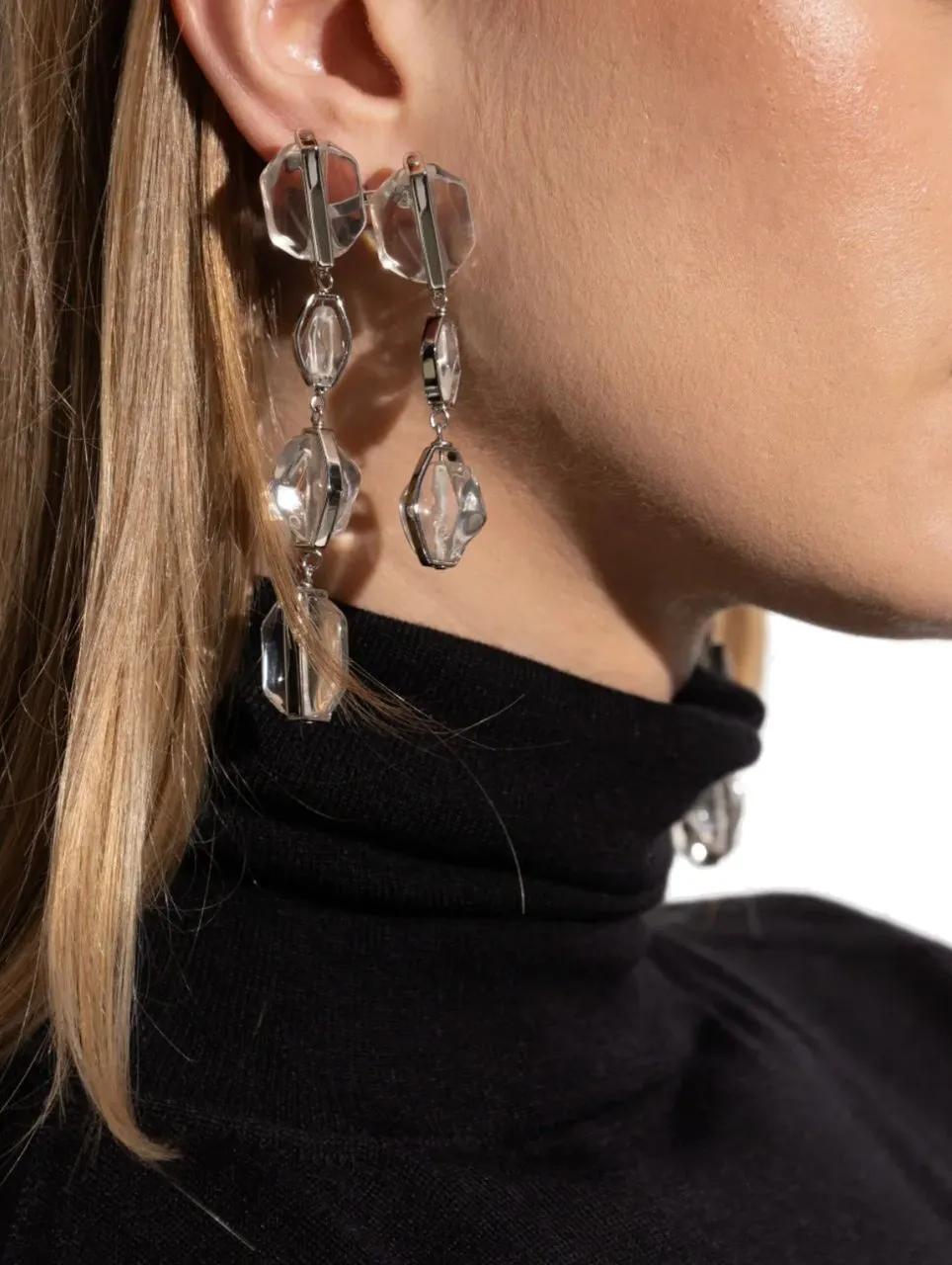 Thumbnail - Jil Sander Ohrringe - Gw13 Earrings 2 Silver - Gr. unisize - in Silber - für Damen