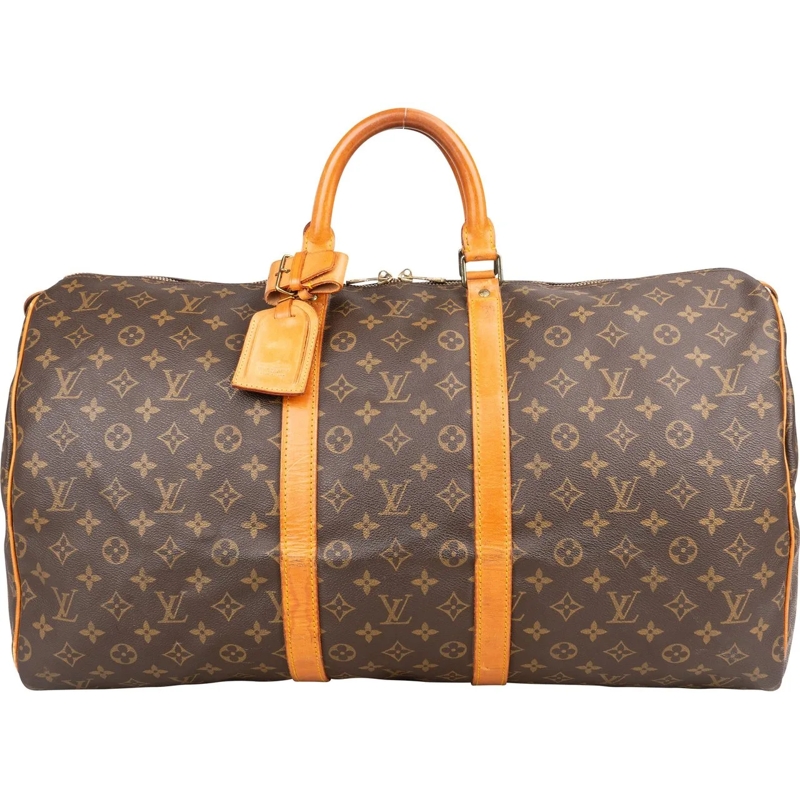 Louis Vuitton Tote Louis Vuitton Canvas Monogram Keeepall 55 braun