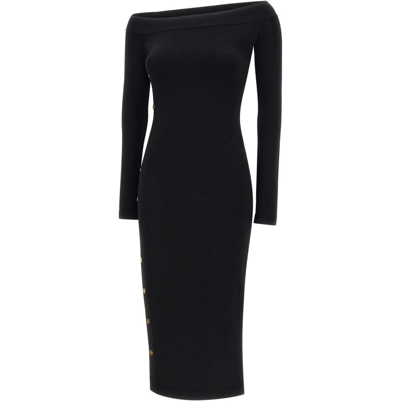 Elisabetta Franchi Robe midi Dresses Black schwarz