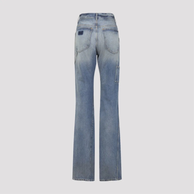 Maison Margiela Jeans Straight-Leg Denim Jeans In Faded Blue Wash Blue