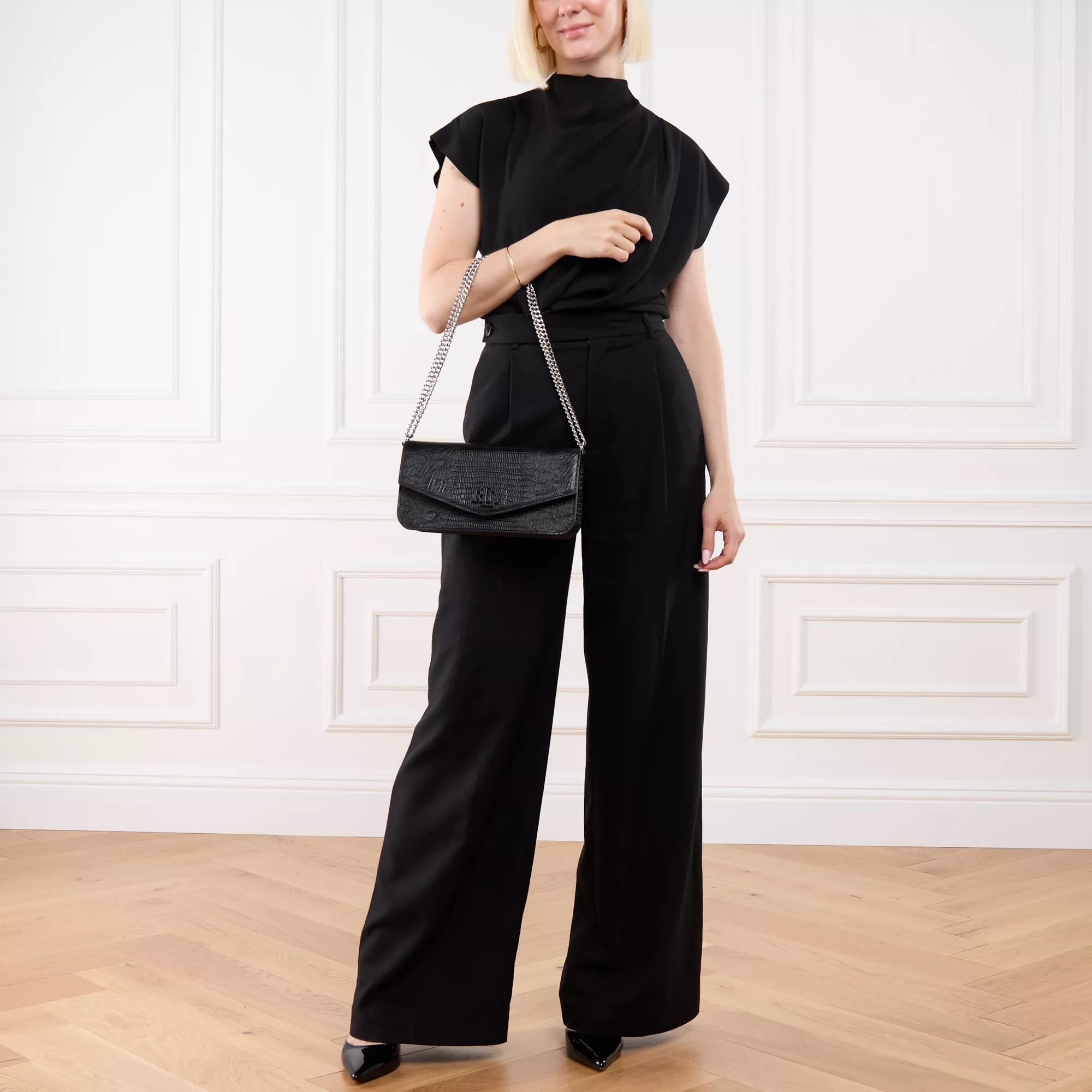 Lauren Ralph Lauren Hobo bags Sawyer Shoulder Bag Medium in zwart