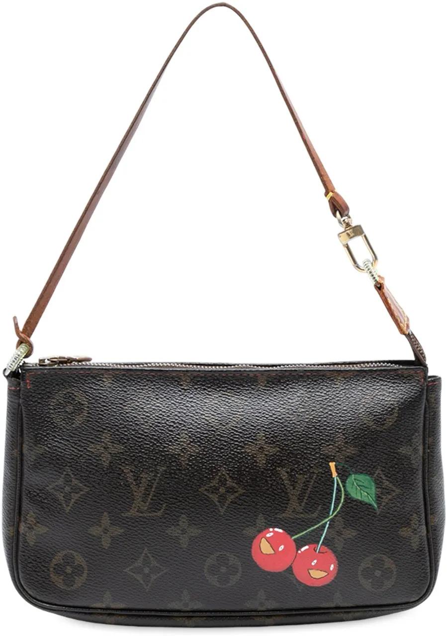 Louis Vuitton Hobo Bags - Takashi Murakami Monogram Cherry Pochette Accessoi - Gr. unisize - in Braun - für Damen