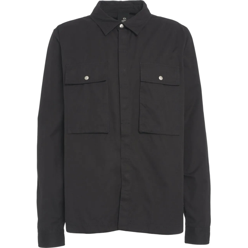 Thom Krom T-Shirt Shirt with chest pockets schwarz