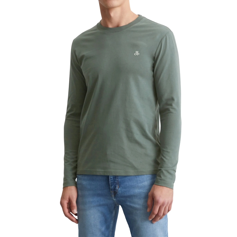 Marc O´Polo Hemd Small-Logo 1er Pack grün(Image 2)