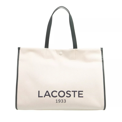 Lacoste L Shopping Bag Farine / Sinople Rymlig shoppingväska