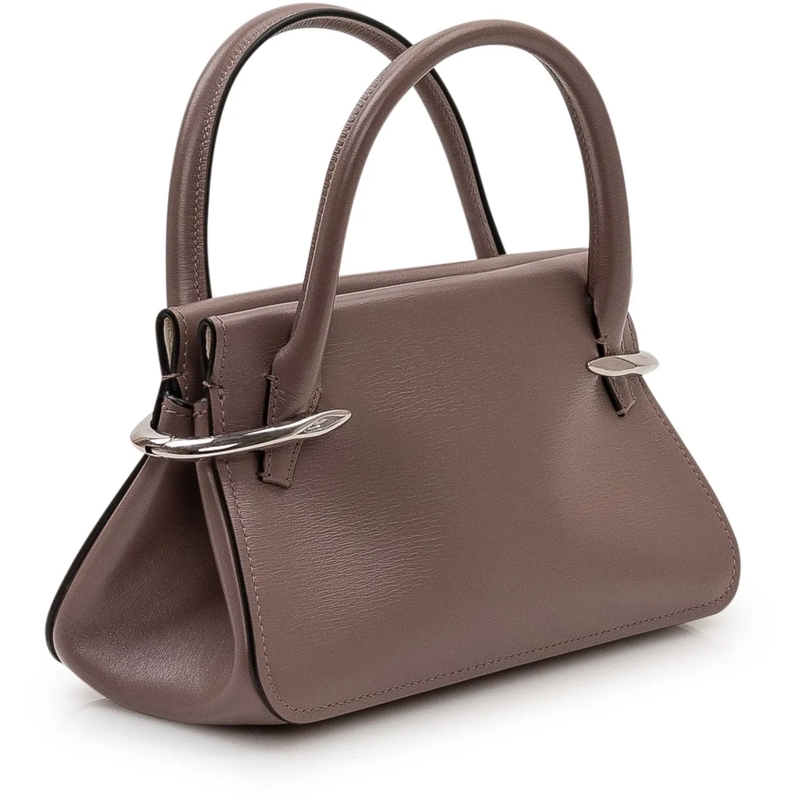 Givenchy Tote Borsa in Pelle con Manico Rigido Mini taupe(Image 3)