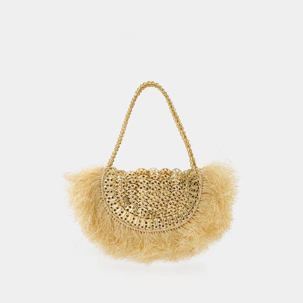 Paco Rabanne Totes Raffia Shopper Bag Raffia Neutral in beige