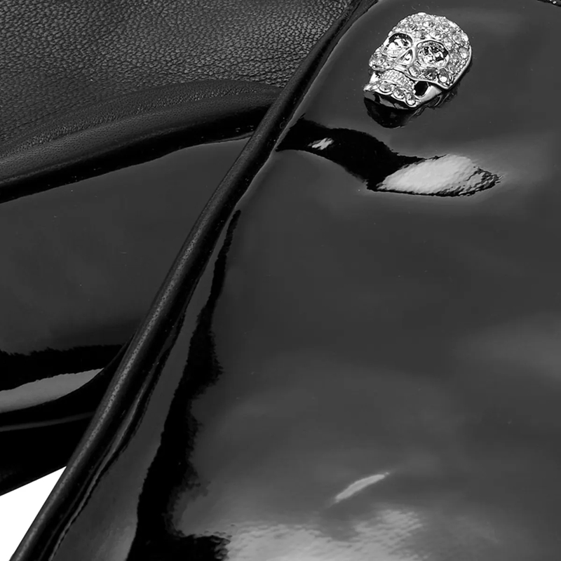 Philipp Plein Handschuhe Handschuhe Skull Mit Schmucksteinen schwarz(Image 2)