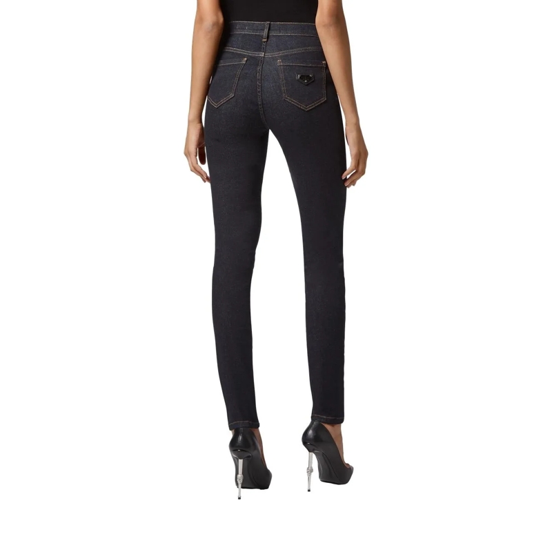 Philipp Plein Skinny-Leg-Jeans Jeggings dunkel-blau(Image 3)
