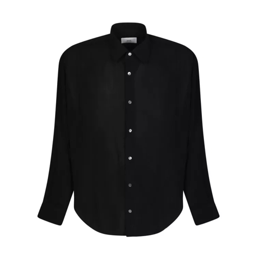 AMI Paris Cotton Shirt Black 