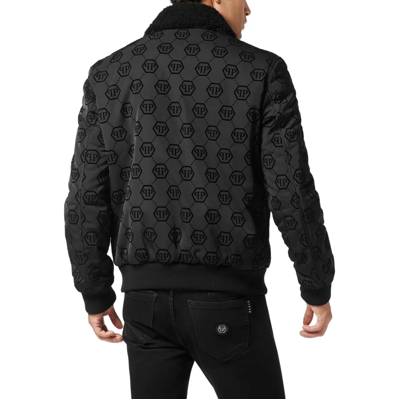 Philipp Plein Daunenjacke Bomber Monogram schwarz(Image 2)