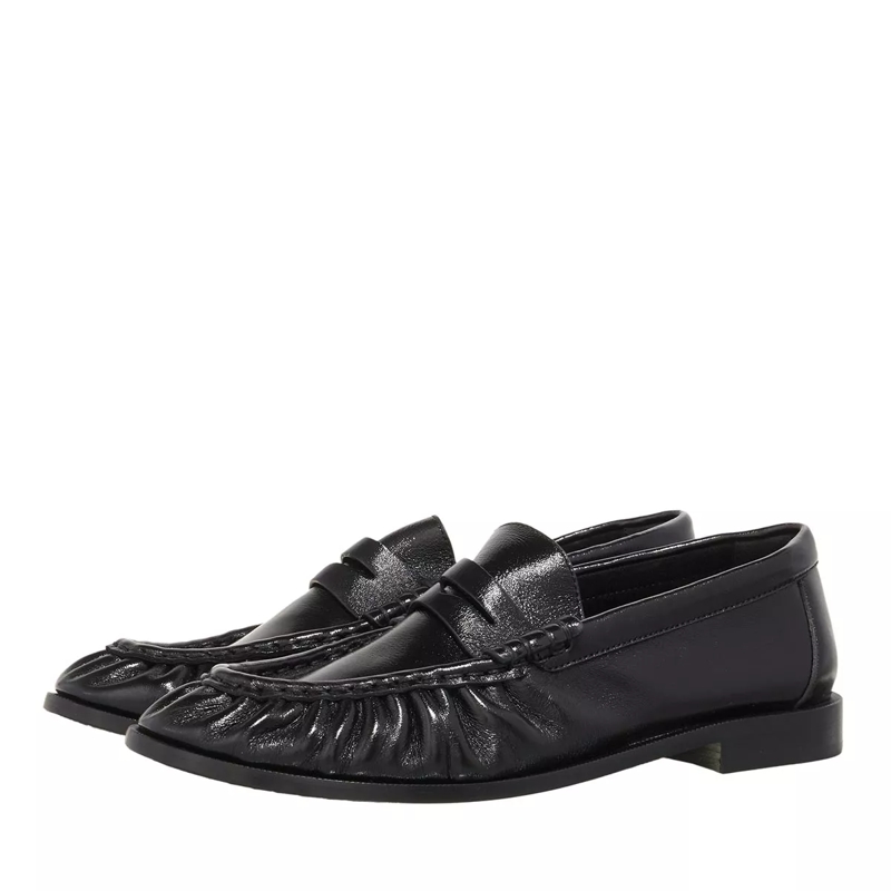 Saint Laurent Mocassin Shiny Penny Loafer  Black