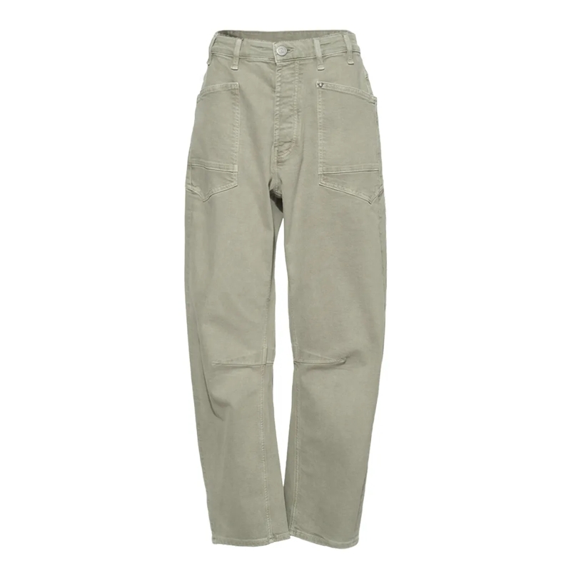 True Religion Jeans Wide-Leg Jeans Army Fatigue Hellgrau