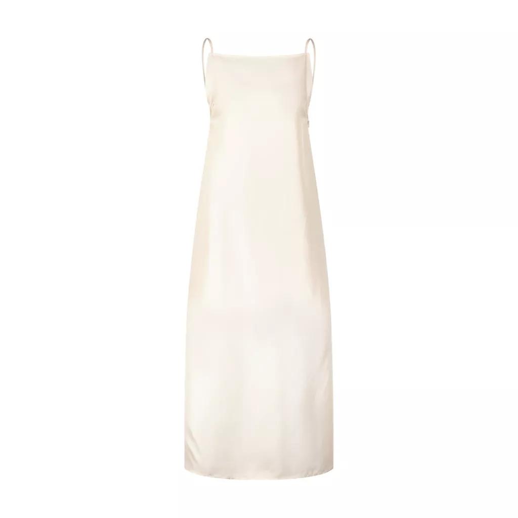 Thumbnail - LouLou - Twill-Kleid Sulum aus Seide - Größe M - quarz