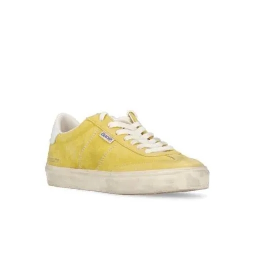 Golden Goose Yellow Suede Leather Sneakers Yellow lage-top sneaker