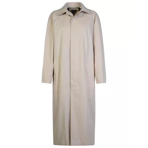 A.P.C. Gaia' Ivory Cotton Trench Coat Grey 