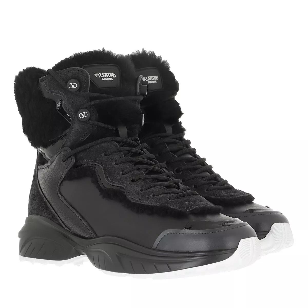 Valentino Garavani High Top Sneakers Dark Grey Black High Top