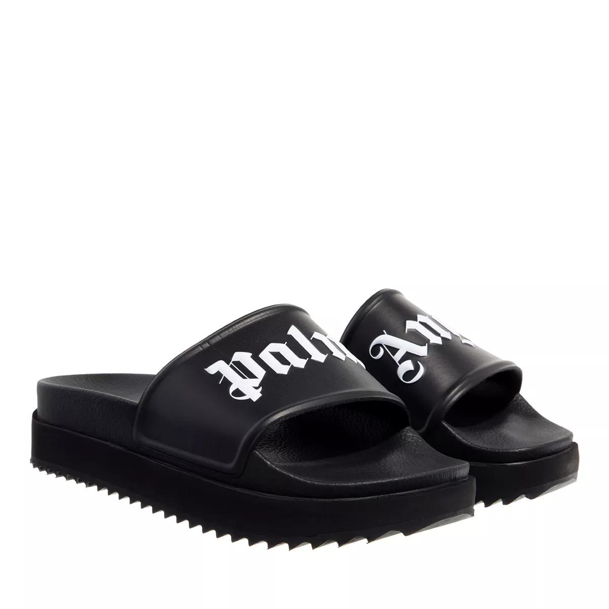 Palm Angels Platform Slide Black White Slide