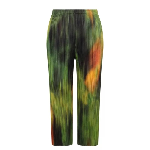 ISSEY MIYAKE PLEATS PLEASE Turnip & Spinach Trousers Green 