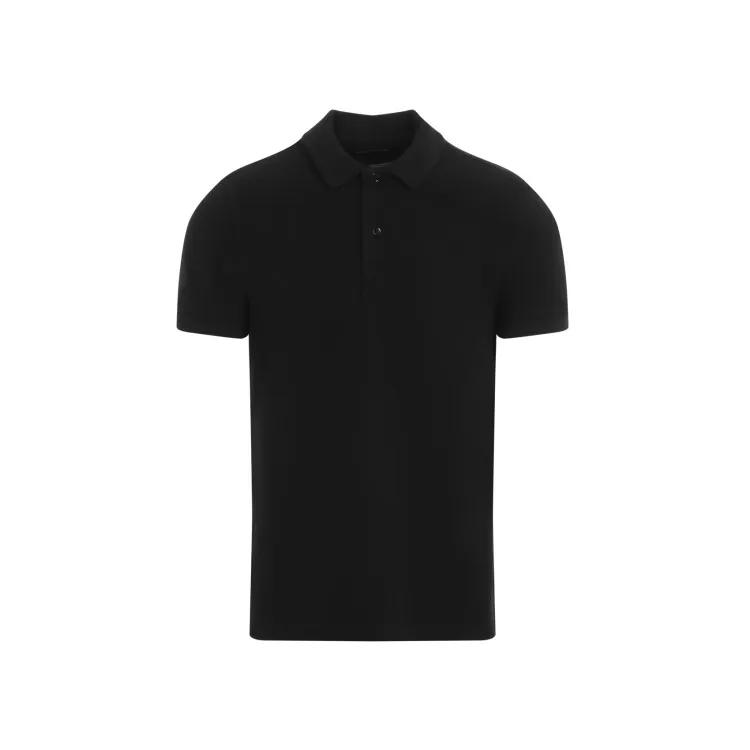 Tom Ford - Tennis Piquet Polo Shirt - Größe 54 - schwarz