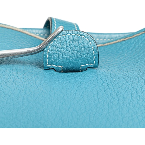 Hermès Sac à bandoulière 2005 Clemence Evelyne II GM blau (Image 2)