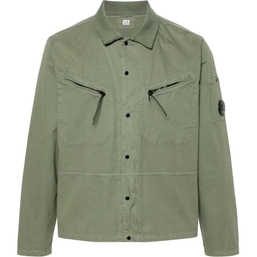 CP Company Legere Oberteile Shirtjacket khaki grün