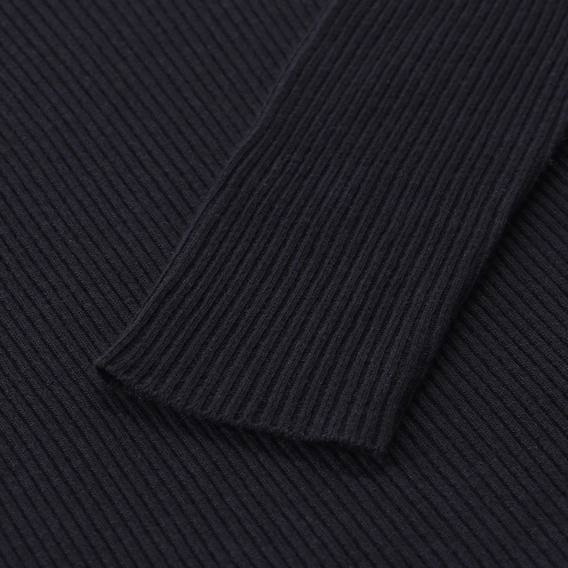 Fabiana Filippi Rollkragenpullover Rollkragenpullover mit Seide & Kaschmir dunkelblau(Image 4)