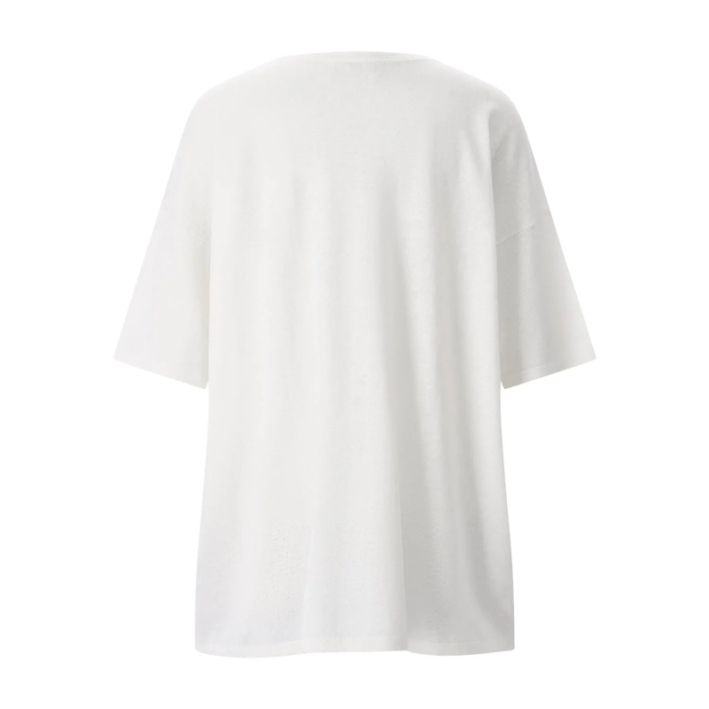 Sminfinity T-Shirt T-Shirt aus Leinenmix weiß(Image 2)