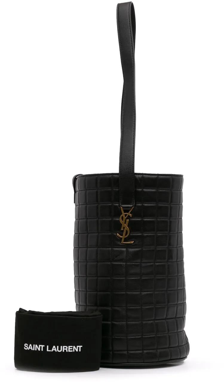 Thumbnail - Saint Laurent Hobo Bags - Medium Lambskin Cecile Bucket Bag - Gr. unisize - in Schwarz - für Damen