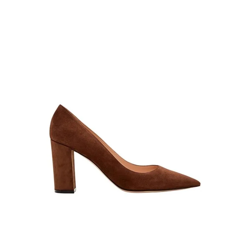 Gianvito Rossi Pumps 85Mm Suede Piper Pump Brown(Image 11)