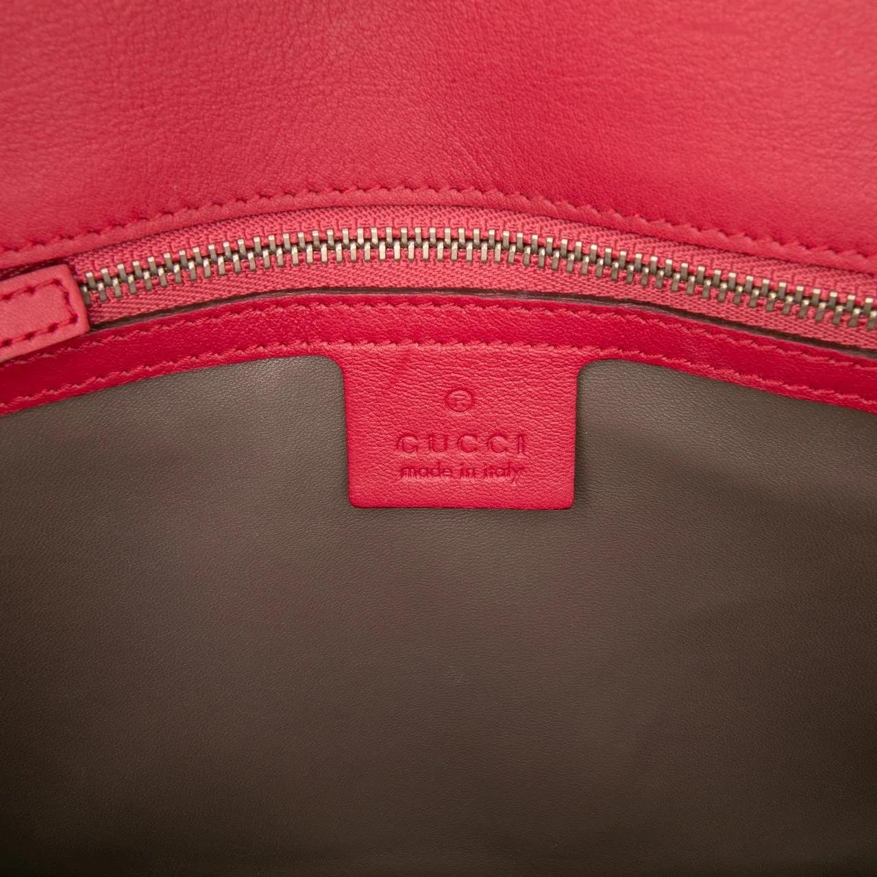 Thumbnail - Gucci Hobo Bags - Medium Patent Dollar Interlocking G Crossbody - Gr. unisize - in Rot - für Damen