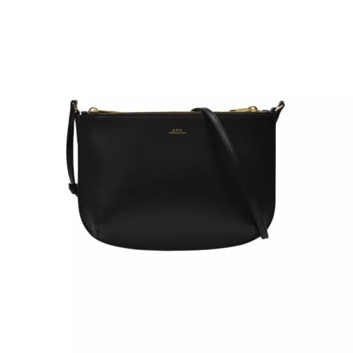 A.P.C. Sarah Bag In Black Leather Black Sac à bandoulière