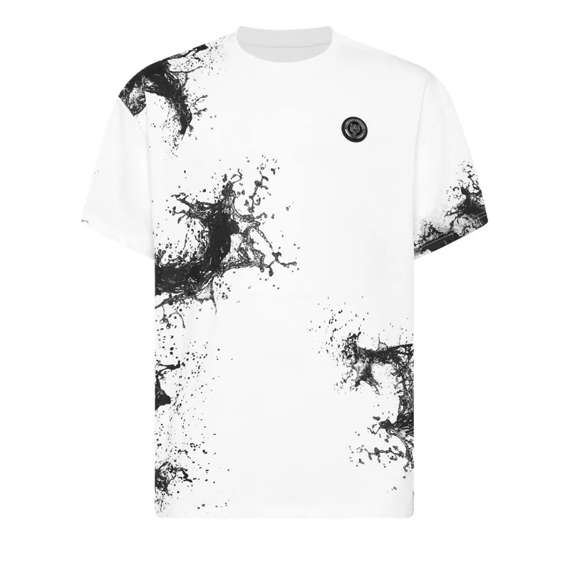 Plein Sport T-Shirt T-Shirt Rundhalsausschnitt Ss Splash weiss