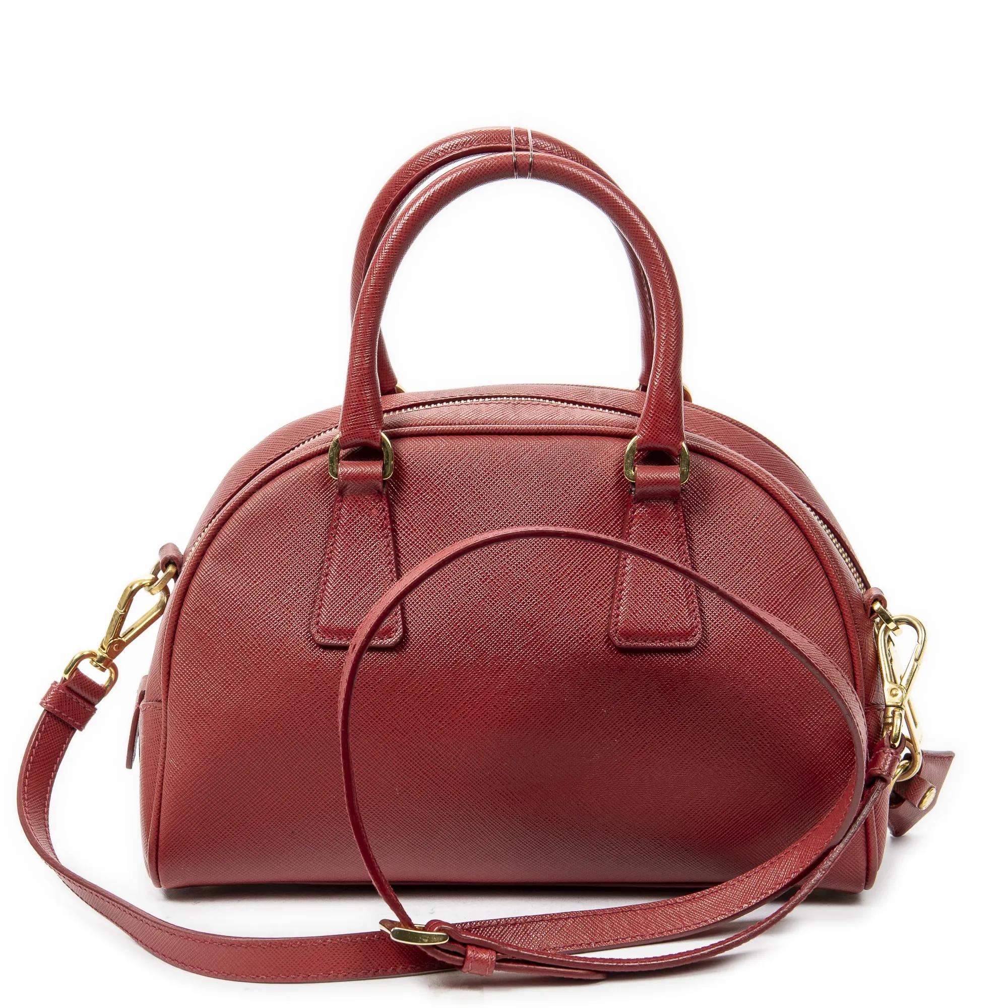 Thumbnail - Prada Crossbody Bags - Small Dome Top Handle - Gr. unisize - in Rot - für Damen