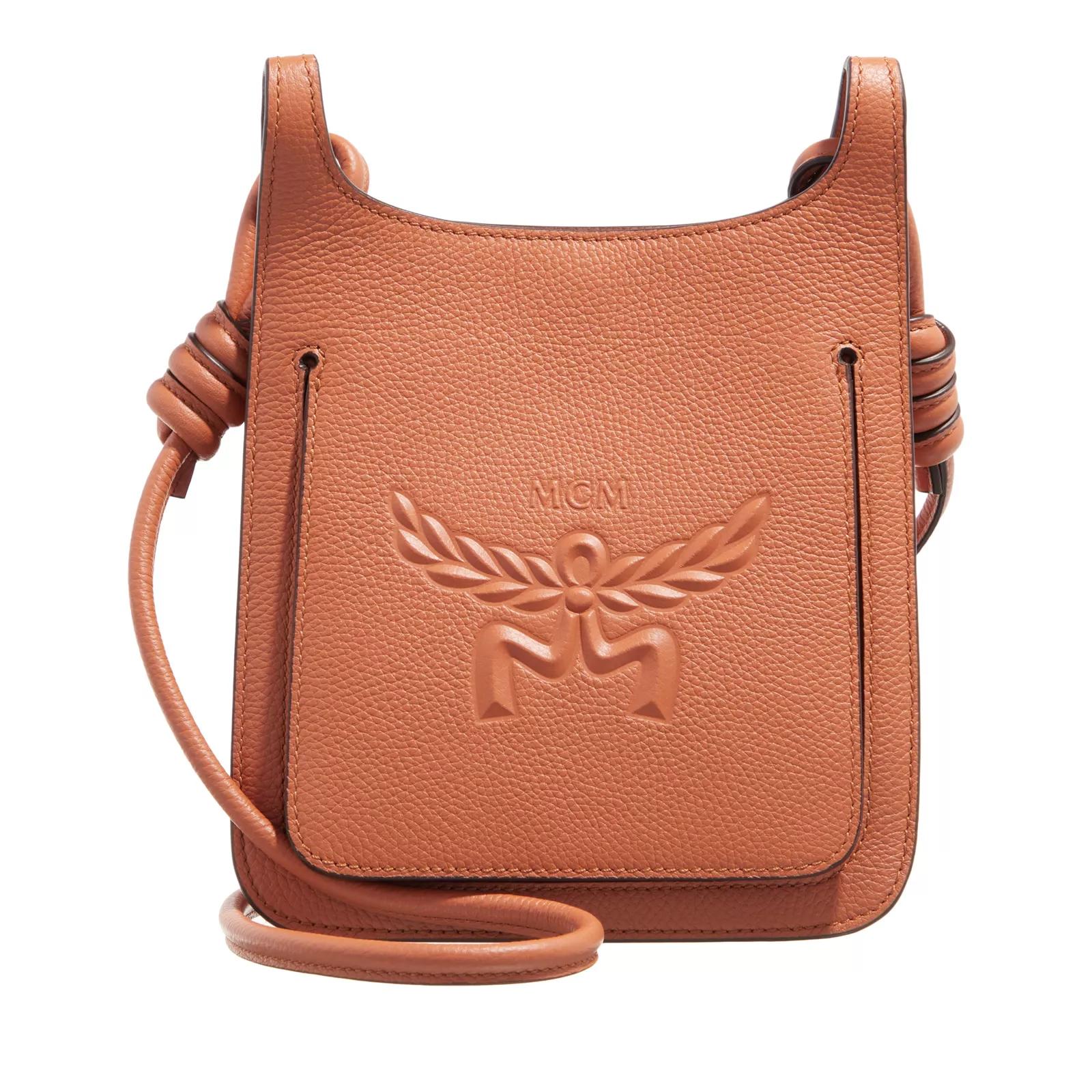 MCM Crossbody Bags - Himmel Leather Hobo Mini - Gr. unisize - in Cognacbraun - für Damen