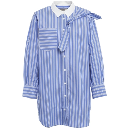 Baum Und Pferdgarten Robes midi Striped shirt dress 'Ancia' blau