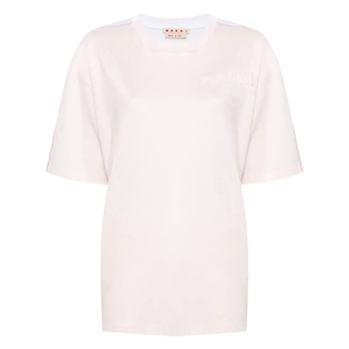 Marni Logo-Embossed T-Shirt Pink T-tröjor